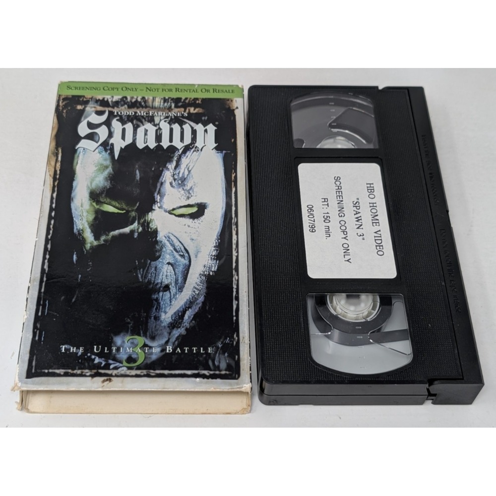 Spawn The Animated Series Cartoon TV Show HBO Video VHS Tape Screener Promo Copy